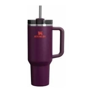 STANLEY Quencher H2.0 Flowstate Drinking Bottle with Straw 1.18L - Thermo Mug Cools for 11 Hours - 48 Hours Ice Cold - Dishwasher Safe - Thermos Bottle BPA Free - Stainless Steel Drinking Cup - Plum - 1000001