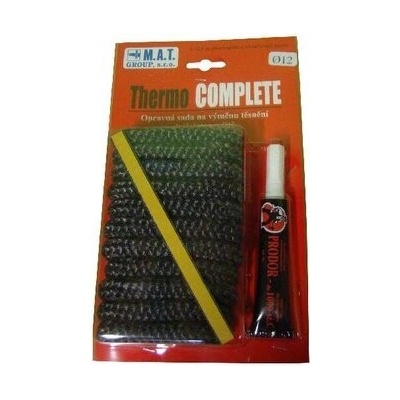 šňůra izol.12mm (500°C) THERMOKOMPLET (2,5m) + lepidlo sada 3díl.