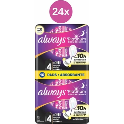 Always Platinum Ultra Night vložky 24 x 10 ks