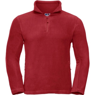 Russell Athletic 874m / Мъжки полар суитшърт с 3/4 цип - класически червен m (10874m24802)