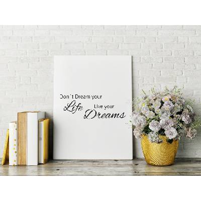 WALLVINIL Obraz na plátně - Live your dreams Velikost: 20x30 cm