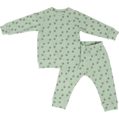 Dětské pyžamo Lodger Sleeper Print Rib Silt Geen