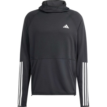 Adidas Суитшърт Own the Run 3 Stripes Hoodie