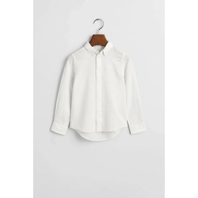 Gant Cotton Linen Bd Ls Shirt White