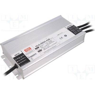 MEAN WELL HLG-480H-42B Napájecí zdroj: spínaný; LED; 480W; 42VDC; 11,4A; 90÷305VAC; IP67