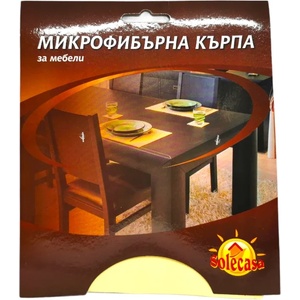  Solecasa микрофибърна кърпа за мебели, 30х30, 1 брой