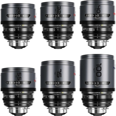 DZOFILM Pavo 2x Anamorphic 6 Lens Kit pro PL/EF (S35) metric - Blue Coating