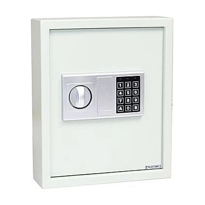 Oceľový sejf na kľúče – 48 hákov RICHTER KS.48, RICHTER bílá