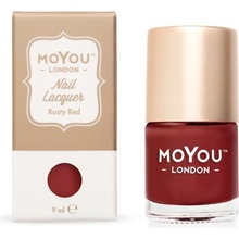 MoYou Razítkovací lak na nehty Rusty Red 9 ml