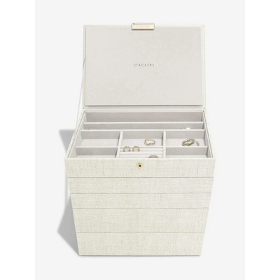 Stackers šperkovnice 5v1 Classic Set Oatmeal & Linen krémová 76389