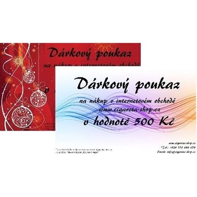 DÁRKOVÝ POUKAZ 500,- KČ