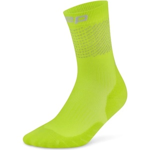 CEP Мъжки чорапи за бягане CEP Pro Run Reflective Socks 3.0 Mid Cut Running socks - Lime - размер III (207-1849-0211)