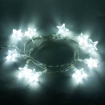 DecoLED Vánoční osvětlení hvězdičky 1,8 m na baterie