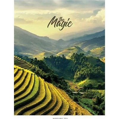 SHKOLYARYK Sešit The Magic mix motivů A5 linkovaný