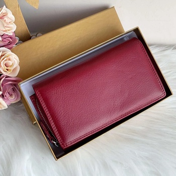 Image 1 of Кожено Портмоне Цвят Бордо - Модел 1000