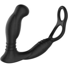 Nexus Simul8 Anální vibrátor s škrtícími kroužky pro penis a varlata černá