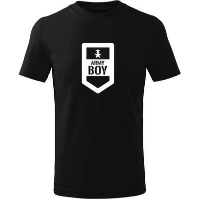 Dragowa detské krátke tričko Army boy čierna