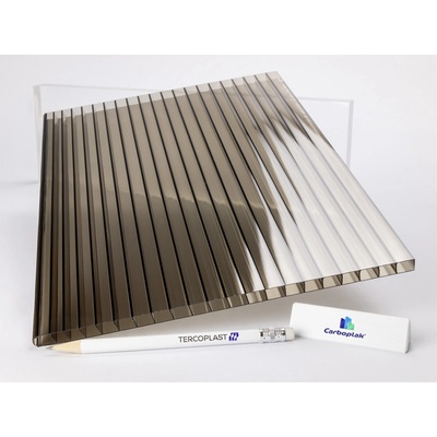 Lexan Carboplak Polykarbonátová platňa komôrková 8 mm s 1UV filtrom 4000 x 2100 mm bronz 1 ks