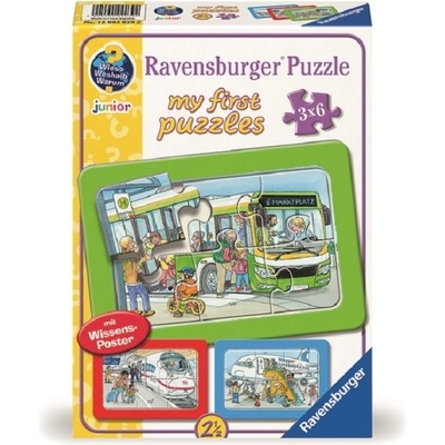 RAVENSBURGER Moje první Dopravní prostředky 3x6 dílků