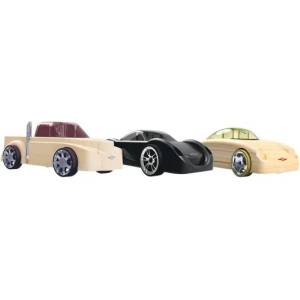 Play Monster Сглобяеми дървени колички Play Monster Automoblox - C13Manta, SC2Fang, T16LRex (109975)