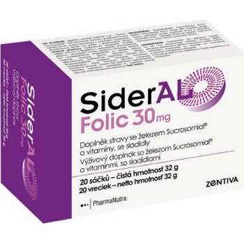 Sideral Folic 30 mg 20 sáčků