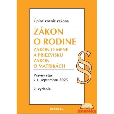 Zákon o rodine. 2. vyd., 9-2025