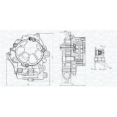 Olejové čerpadlo MAGNETI MARELLI 351516000077