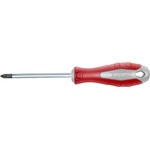 Fortum Отвертка, PZ, стомана S2, магнитна; PZ2x125mm, FORTUM