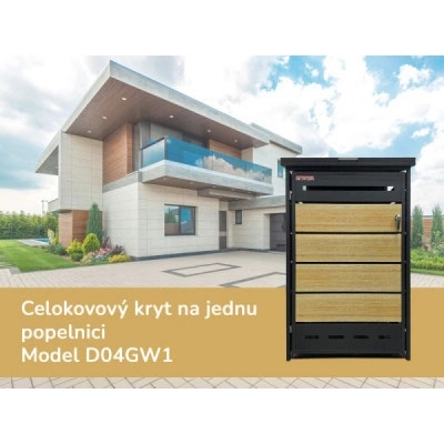 Scorpion elektro Přístřešek na popelnici D04GW1 antracit hnědý – Zboží Dáma