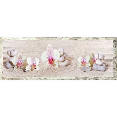 Bondecor Obraz na desce v rámu "Feng shui" 90x30cm