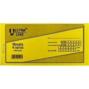 VECTRALINE Отпечатана разписка VECTRALINE 50x2 лист 4 реда по 20 броя B15-41/V/07/CS (B15-41/V/07/CS)