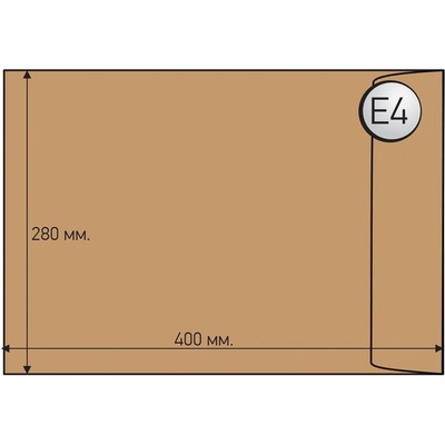 Top Office Плик, E4, 280 x 400 mm, хартиен, със самозалепващ (1560120099)