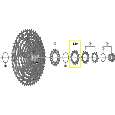Pastorek Shimano CS M9100 14z