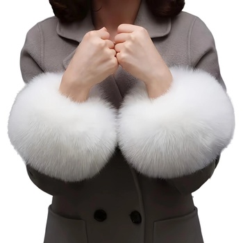 HARAHU Кожени маншети - Бяла kp37098 (37098)