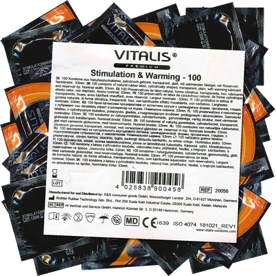 ostatní Vitalis Premium Bulk-Pack: Stimulation & Warming, 100 condoms