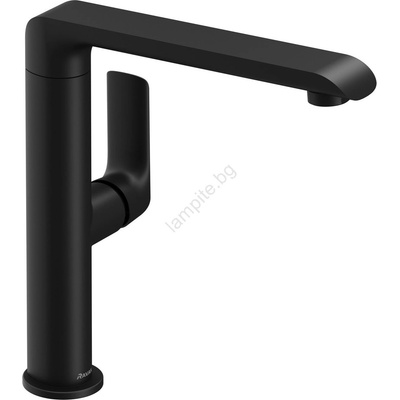 RAVAK X070174 - смесител за умивалник/кухненска мивка FLAT 26, 2 см, матов черен (RK0335)