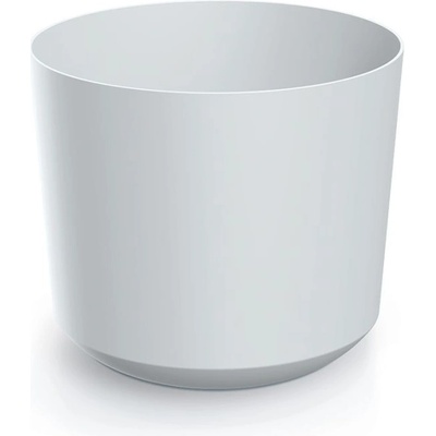Prosperplast Plastový kvetináč TUBOS biely matný, 19,9 cm