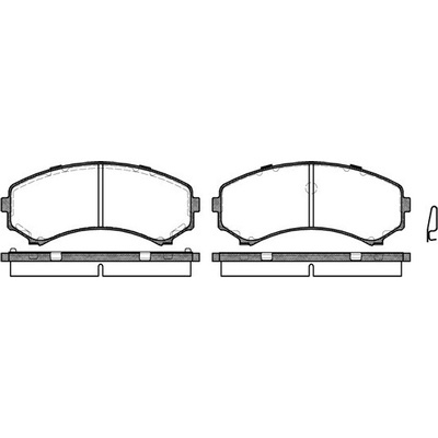 Sada brzdových platničiek kotúčovej brzdy REMSA 0396.00