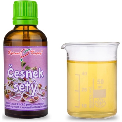 Bylinné kapky Česnek setý kapky Duše rostlin tinktura z česneku 50 ml