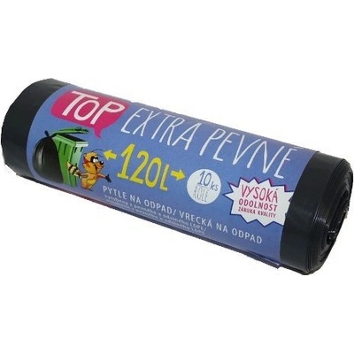Vipor Top LDPE extra pevné 120 l 25 µm 10ks černé