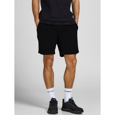 Jack and Jones Поларени къси панталони Jack and Jones Men's Fleece Jogger Shorts - Black