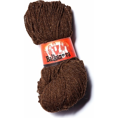 Vlněná příze hnědá 240 g