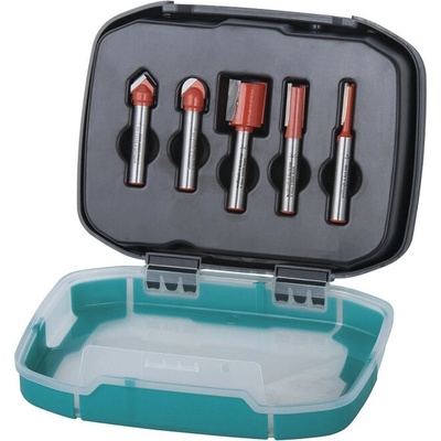 Wolfcraft Sada drážkové frézy hm drevený box 5 dielov 8753000