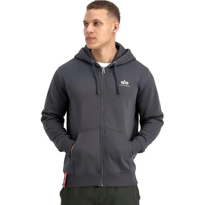 Alpha Industries Basic Small Logo Zip šedá