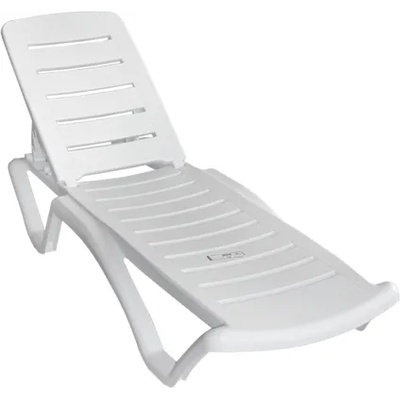 Senyayla SA-Шезлонг без подлакътник 190x33xh~66cm БЯЛ (2537) (0151196)