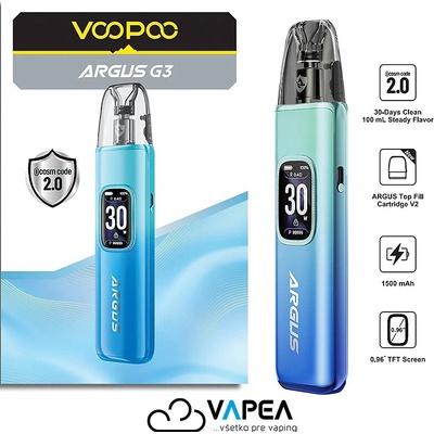VooPoo Argus G3 Pod 1500 mAh Aurora Blue 1 ks