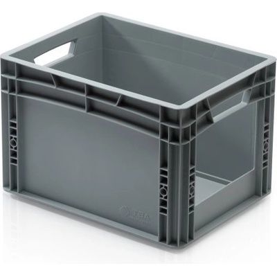 TBA Plastová Euro přepravka 400 x 300 x 270 cmmm s vkladovým otvorem