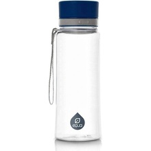 Equa Plastová fľaša s uzáverom Plain Blue 600 ml