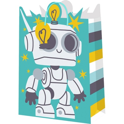 Albi Dárková taška malá - Robot (17,8 × 9,8 × 22,9 cm)