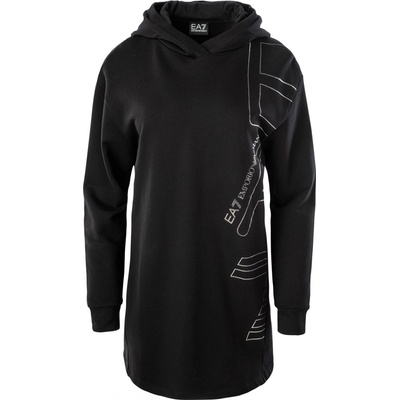 EA7 Emporio Armani Train Logo Series Maxi Logo W Hoodie CN Over 6KTM35TJ2PZ1200 čierna